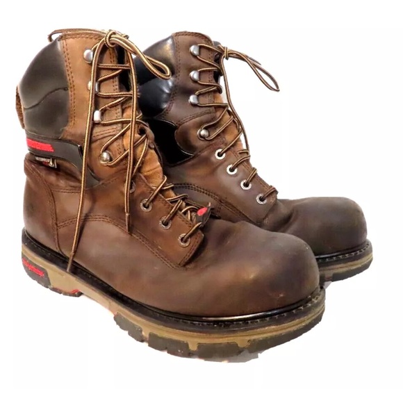 Men\'s Wolverine Nation Durashocks comp toe work boot lace up sz 12 M main image 9